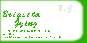 brigitta gying business card
